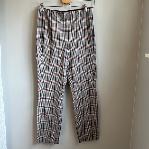 Rag and Bone Monet Blue Multi Plaid Skinny Pants SZ 8 - Picture 2 of 8